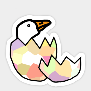 Baby Goose and his Shell Sticker